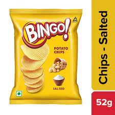 BINGO SALTED CHIPS 52G